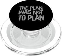 Divertente umorismo Testo Persone divertenti Funny The Plan Was Not To Plan PopSockets PopGrip per MagSafe