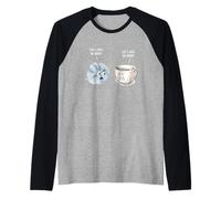 Divertente Uncinetto con Scritta She Loves Me More, Filato e caffè Maglia con Maniche Raglan