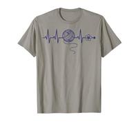 Divertente Uncinetto per Amanti del Filato Heartbeat Maglietta