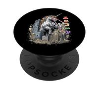 Divertente unicorno arcobaleno Kaiju Mostro Giapponese PopSockets PopGrip Adesivo