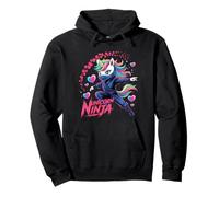 Divertente UNICORNO NINJA Girl Magical Security Pre-K Mom Team Mum Felpa con Cappuccio