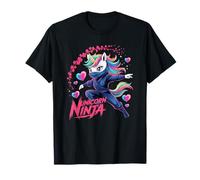 Divertente UNICORNO NINJA Girl Magical Security Pre-K Mom Team Mum Maglietta