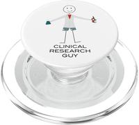 Divertente uomo ricerca clinica Guy Scienza PopSockets PopGrip per MagSafe
