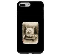 Divertente urlato agli amanti dei gatti Meme Sumi-e Anime di arte giapponese Custodia per iPhone 7 Plus/8 Plus