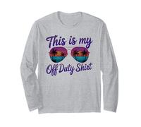Divertente Vacanza Besties Mamma Crociera Viaggio QUESTO È IL MIO OFF DUTY Maglia a Manica