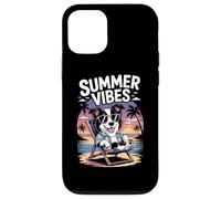 Divertente Vacanza Estiva Del Cane Da Spiaggia Border Collie Custodia per iPhone 12/12 Pro