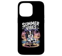 Divertente Vacanza Estiva Del Cane Da Spiaggia Border Collie Custodia per iPhone 14 Pro Max