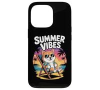 Divertente Vacanza Estiva Del Cane Shiba Inu Sulla Spiaggia Custodia per iPhone 13 Pro
