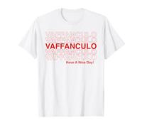 Divertente Vaffanculo Design Italiano per avere una bella giornata scherzo Maglietta