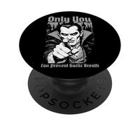 Divertente vampiro prevenire aglio alito Dracula Halloween Horror PopSockets PopGrip Adesivo
