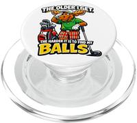 Divertente Vecchio Giocatore di Golf Cartoon Dire Umorismo Pun PopSockets PopGrip per MagSafe
