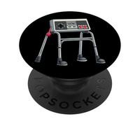 Divertente Vecchio Gioco Gamer Retro 80s 90s Videogioco Vecchio Gamer PopSockets PopGrip Adesivo