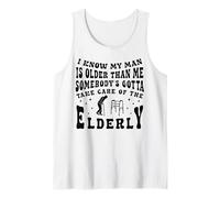 Divertente Vecchio Uomo Fidanzato Marito è più Vecchio Canotta