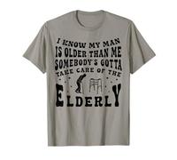 Divertente Vecchio Uomo Fidanzato Marito è più Vecchio Maglietta