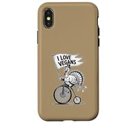 DIVERTENTE VEGANO GRAZIE TURCHIA Custodia per iPhone X/XS