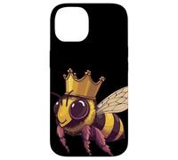 Divertente vespa con corona per api e amanti del miele Custodia per iPhone 14