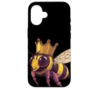 Divertente vespa con corona per api e amanti del miele Custodia per iPhone 16