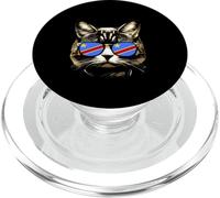 Divertente vestito per amanti dei gatti del Congo con bandiera della Repubblica Democratica del Con PopSockets PopGrip per MagSafe
