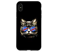 Divertente vestito per amanti dei gatti del Congo con bandiera della Repubblica Democratica del Con Custodia per iPhone XS Max