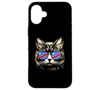 Divertente vestito per amanti dei gatti del Congo con bandiera della Repubblica Democratica del Con Custodia per iPhone 16 Plus