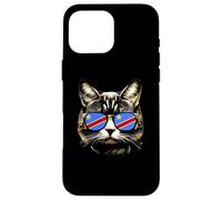 Divertente vestito per amanti dei gatti del Congo con bandiera della Repubblica Democratica del Con Custodia per iPhone 16 Pro Max