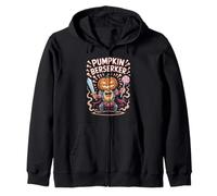 Divertente Vichingo Halloween - Cute Pumpkin Viking Berserker Felpa con Cappuccio