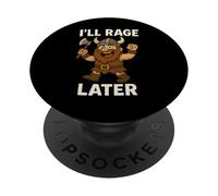 Divertente vichingo Warlord o Barbarian I'll Rage Later Joke/bavaglio PopSockets PopGrip Adesivo
