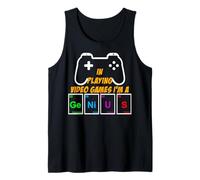 Divertente Videogioco Gamer Genius Sistema periodico Nerd Geek Canotta