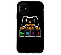 Divertente videogioco Gamer Genius Sistema periodico Nerd Geek Custodia per iPhone 11