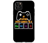 Divertente videogioco Gamer Genius Sistema periodico Nerd Geek Custodia per iPhone 11 Pro Max