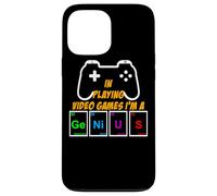 Divertente videogioco Gamer Genius Sistema periodico Nerd Geek Custodia per iPhone 13 Pro Max