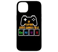 Divertente videogioco Gamer Genius Sistema periodico Nerd Geek Custodia per iPhone 14 Plus