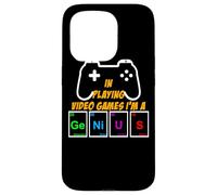 Divertente videogioco Gamer Genius Sistema periodico Nerd Geek Custodia per iPhone 15 Pro