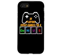 Divertente videogioco Gamer Genius Sistema periodico Nerd Geek Custodia per iPhone SE (2020) / 7/8