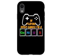 Divertente videogioco Gamer Genius Sistema periodico Nerd Geek Custodia per iPhone XR