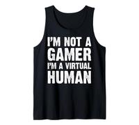 Divertente videogioco Nerd Non sono un giocatore Sono un umano virtuale Canotta