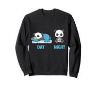 Divertente Videogioco Panda Sleep And Game Sleep Game Felpa
