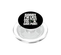 Divertente Videogioco Salva Punto Gioco Nerd Umorismo PopSockets PopGrip per MagSafe