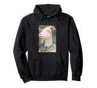 Divertente Vincent Van Gogh nel ruolo di Van Goat famoso dipinto Felpa con Cappuccio