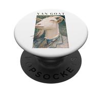 Divertente Vincent Van Gogh nel ruolo di Van Goat famoso dipinto PopSockets PopGrip Adesivo