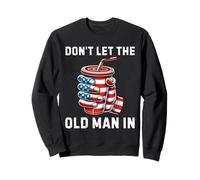 Divertente Vintage Don't Let The Old Man in Retro Bandiera Americana Felpa