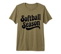 Divertente Vintage Softball Stagione Maglietta Premium