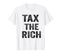 Divertente Vintage Tax The Rich Donna Uomo Maglietta