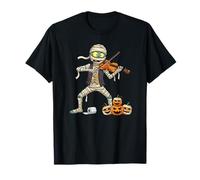 Divertente Violino Mummia Zucca Halloween Bambini Uomo Donna Maglietta