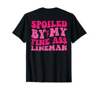 Divertente viziato dal mio bel culo Lineman Design per Lineman moglie Maglietta
