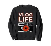 Divertente Vlog Life Dicendo per I Creatori di Contenuti Felpa