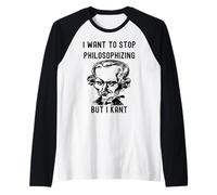 Divertente, voglio smettere di filosofare, ma I Kant - Filosofia B Maglia con Maniche Raglan