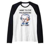 Divertente, voglio smettere di filosofare, ma I Kant Philosophy C Maglia con Maniche Raglan