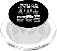 Divertente Wallabies Lover Cose che faccio nel mio tempo libero Wallaby PopSockets PopGrip per MagSafe