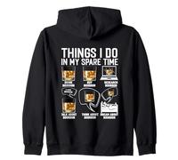 Divertente Whisky Bourbon Amante Tee Cose che faccio nel mio tempo libero Felpa con Cappuccio